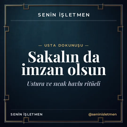 Sakal bakım ritüeli gönderisi